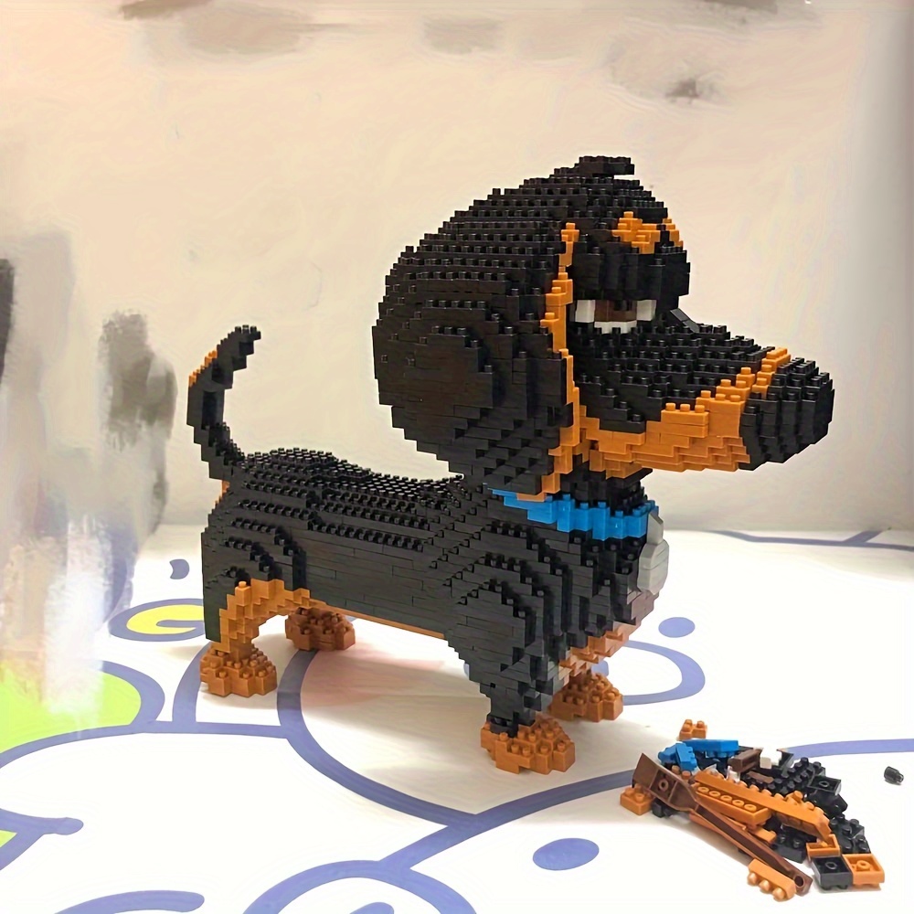 Dachshund 3D Puzzle 2100 Pcs Mini Blocks Dog Building Blocks Set - Your Very Own