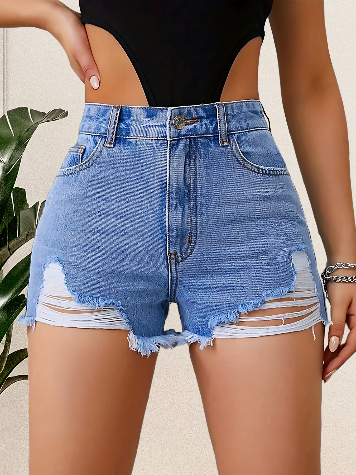 Ripped Pants Denim Shorts Hole Jeans Mini Women Waisted Low Washed Short  Women's Jeans Jean Leggings for Women Tall, Blue, Small : :  Clothing, Shoes & Accessories