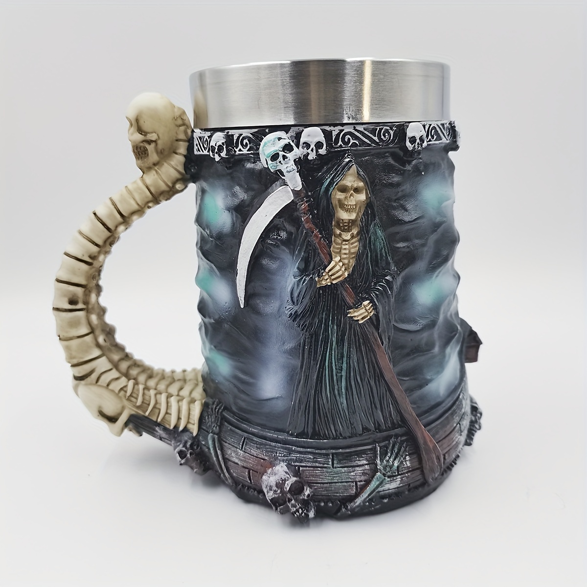 Gym Reaper, Fitness Grim Reaper Training Coffee Mug by Anziehend