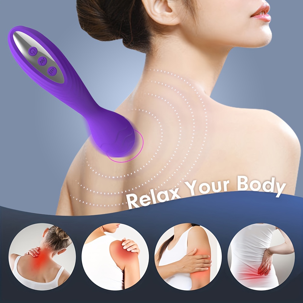 Cordless Handheld Back Massager Rechargeable Full Body Deep Tissue Arm  Massager