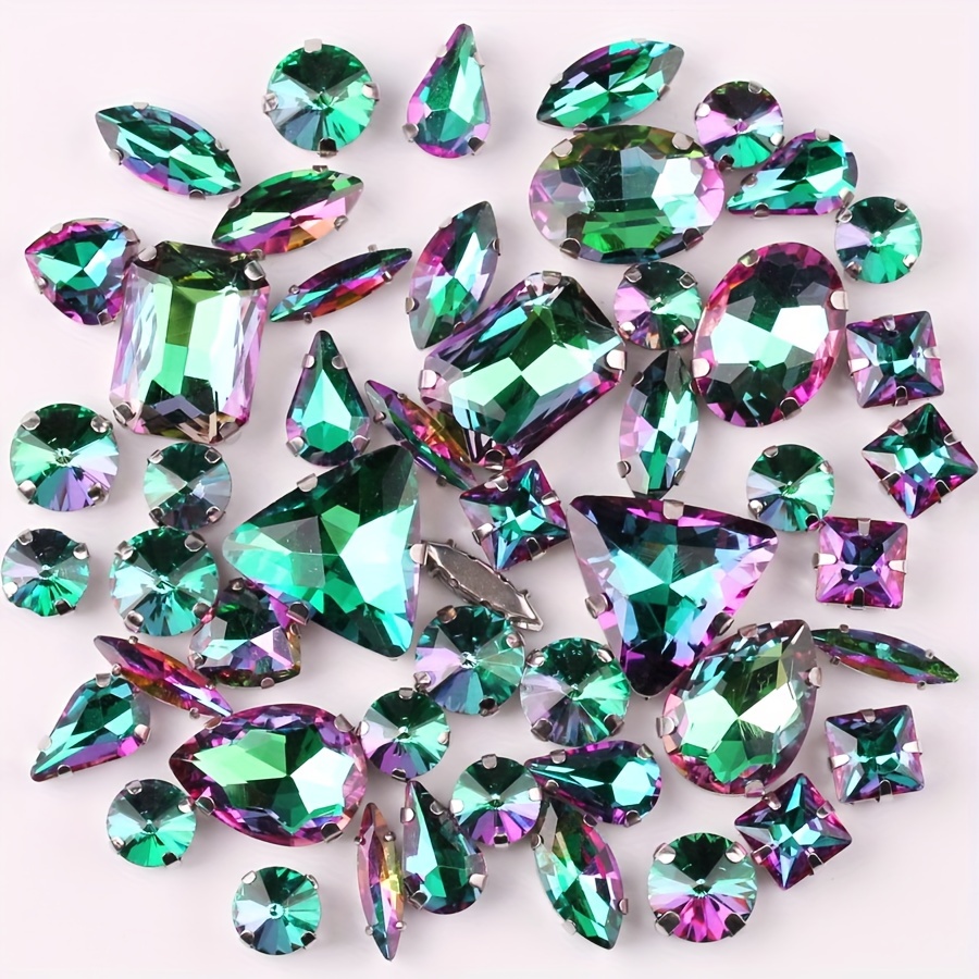 SWAROVSKI Crystals RAINBOW Rhinestones Gems Stones Flat Back Non Hotfix for  Nail Art and Design 