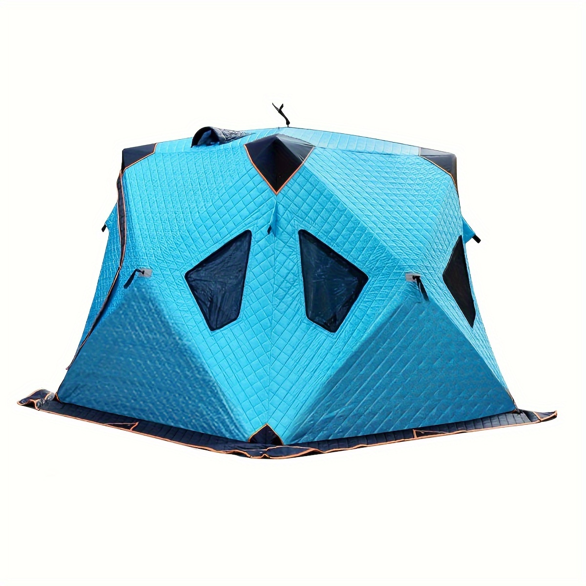 Portable Ice Fishing Tent Suitable 3 4 People Thick Warm - Temu