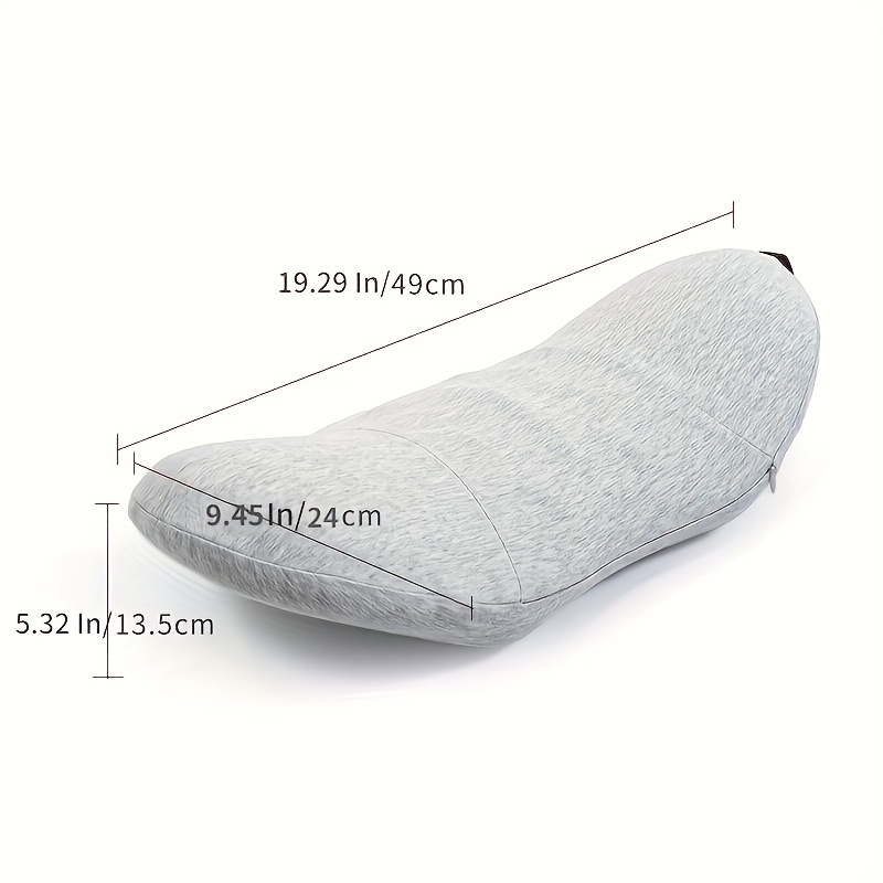 4 Colors Soft Memory Foam Sleeping Pillow for Lower Back Pain,Multifunctional  Lumbar Support Cushion for Hip,Sciatica and Joint Pain Relief,Orthopedic  Side Sleeper Bed Pillow