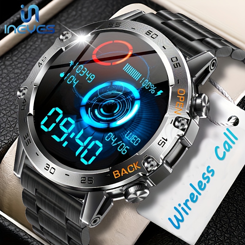 LIGE Reloj Inteligente Hombre con Llamadas, 1.43 AMOLED Smartwatch