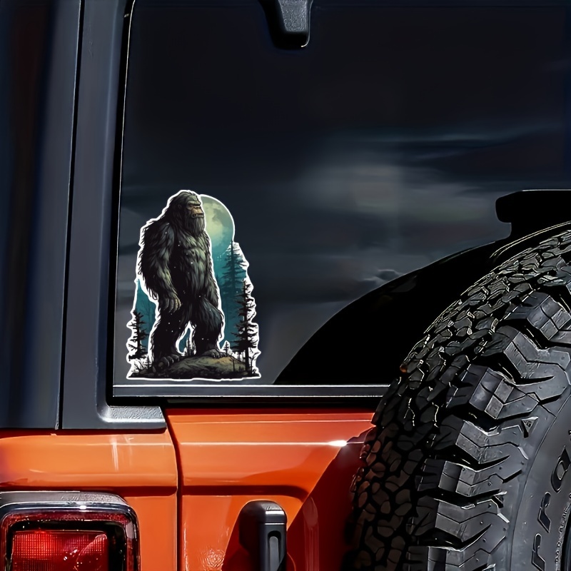 

1pc Orangutan In Forest Sticker, Vinyl Decal For Laptop, Bottle, Truck, Phone, Motorcycle, Window, Wall, Cup