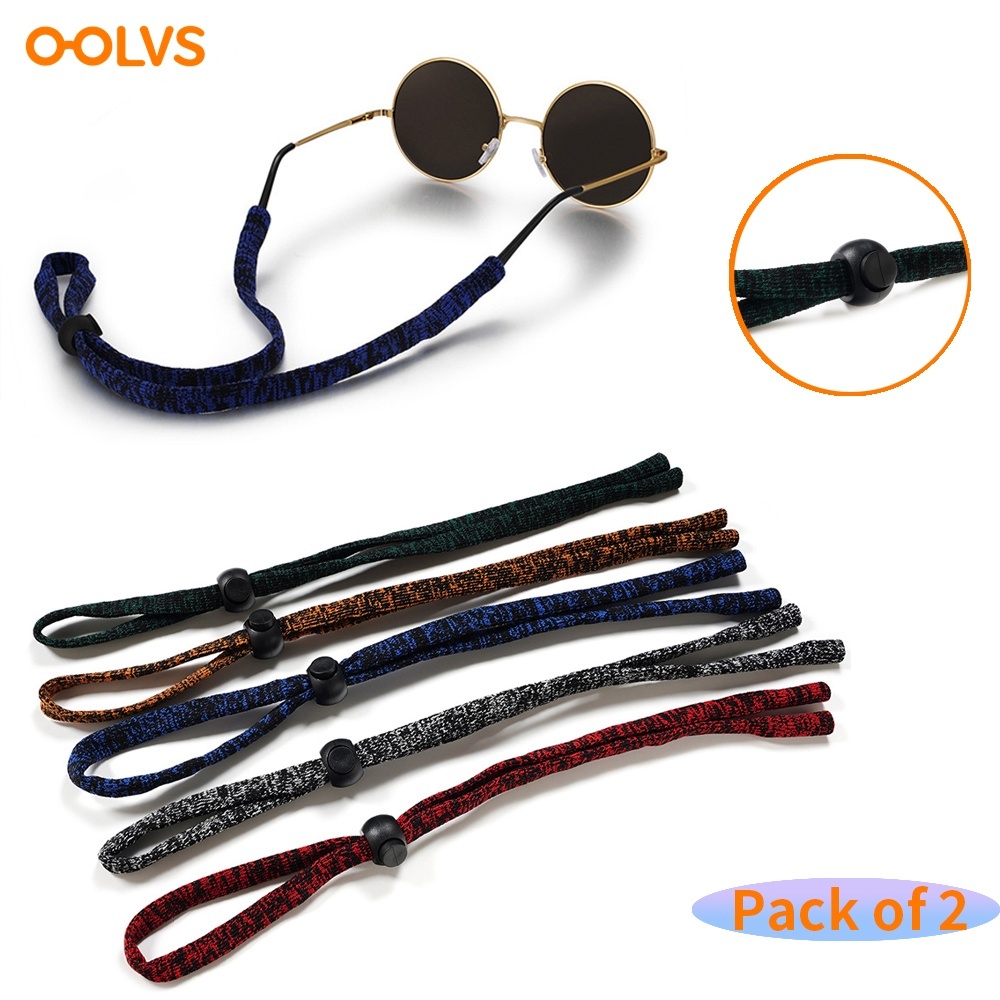 2pcs Pack Sports Glasses Strap For Men Adjustable Sunglasses Cord Retainer  Safety Eyeglass Lanyard - Jewelry & Accessories - Temu