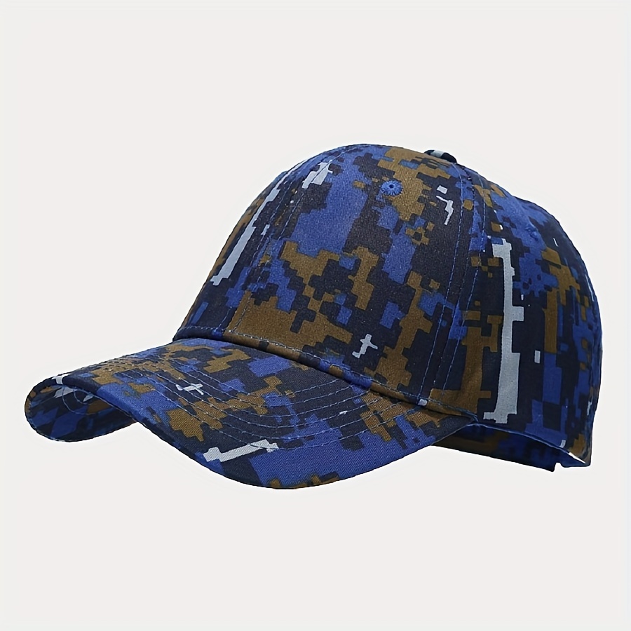 Blue digital cheap camo baseball hats