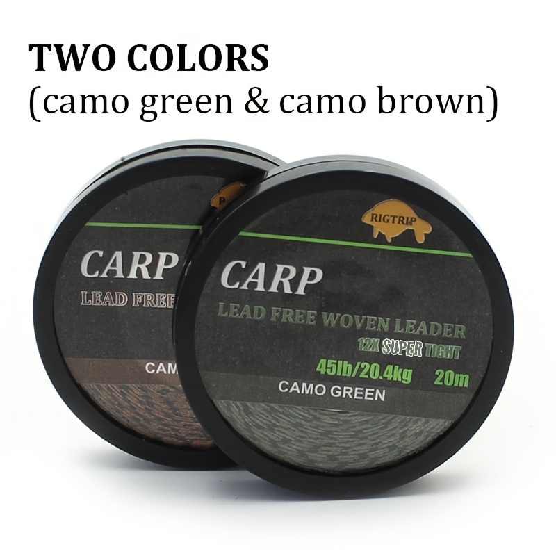 45lb 5m Leadcore Braided Camouflage Carp Fishing Line Hair Rigs