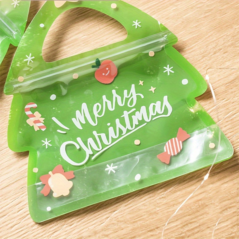 Christmas Candy Plastic Zipper Bags resealable Zip Lock Bags - Temu