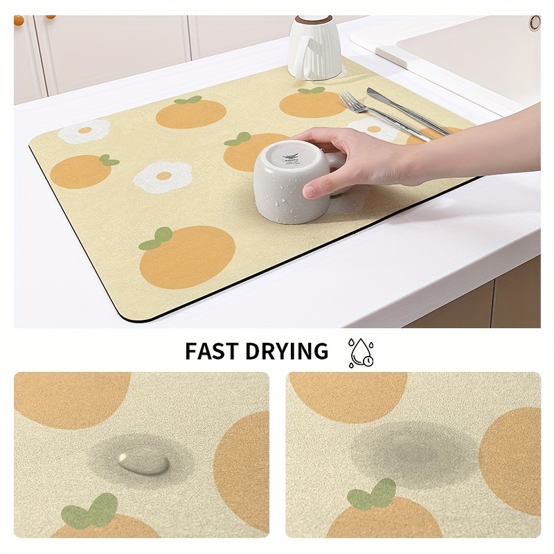 Dexi Egg Pattern Dish Drying Mat For Kitchen Counter Non - Temu