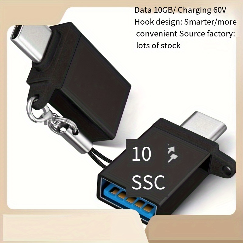 Adaptateur Otg de Type C vers Usb 3.0 convertisseur de câble adaptateur  Micro-Usb pour clé USB/souris vers connecteur de téléphone pour Macbook -  Type Type C-USB black #A