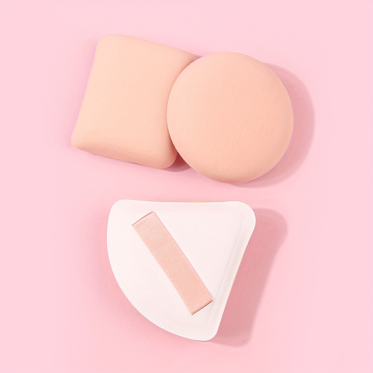 Finger Powder Puff Wet/dry Use Triangle Makeup Puff For Contouring