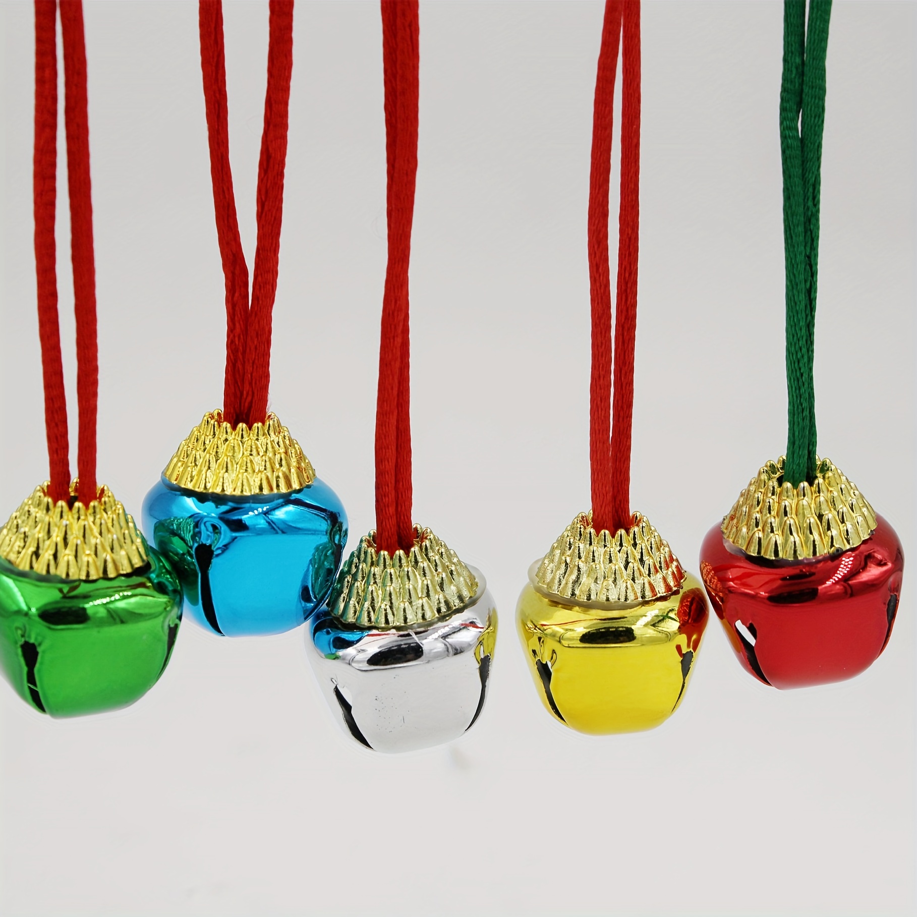 Jingle Bells 20PCS Small Bells Mini Bells DIY Bells Craft Bells Sleigh Bells  for Wedding Home Decorations(randomly)