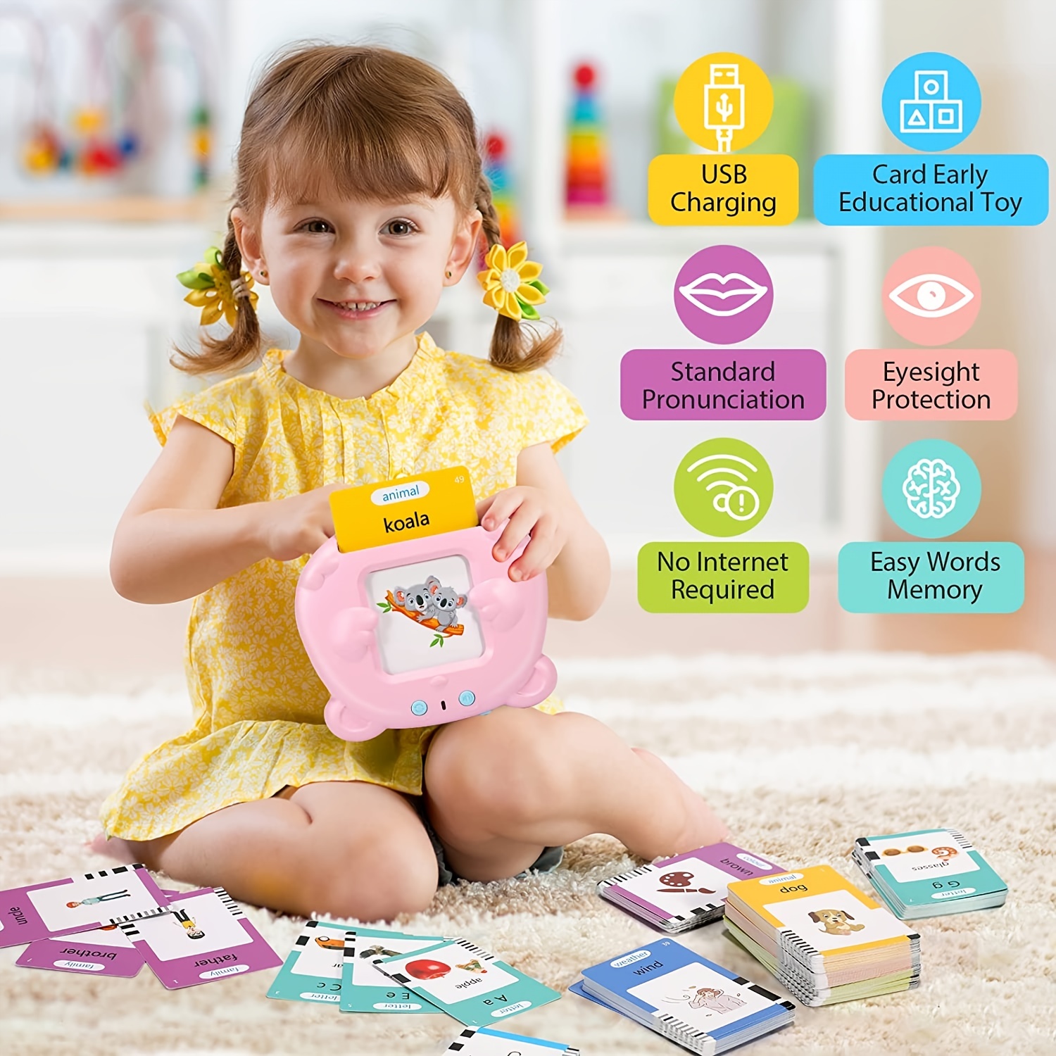  Spanish & English Talking Flash Cards for Toddlers 2-4 Years  Old, 510 Sight Words Bilingual Learning Toys for Children, Autism Sensory  Speech Therapy Toys, Española Pocket Vocabulary Educational Games : Toys