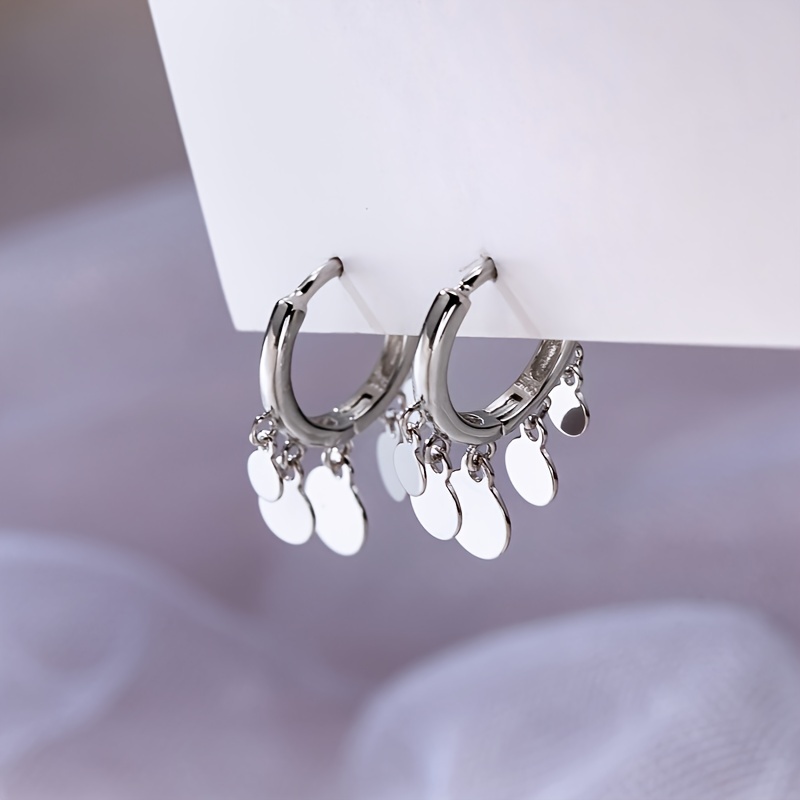 Image of Stylish Cute Easy Round Earrings For Women Party Additions Daily Casual Wearing Wedding Jewelry Birthday Gifts