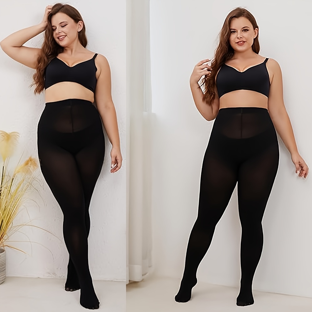 Opaque Plus-Size Tights