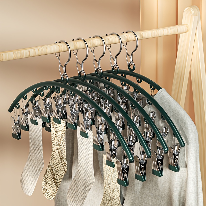 4/8 tier Non slip Stainless Steel Underwear Hanger Folding - Temu