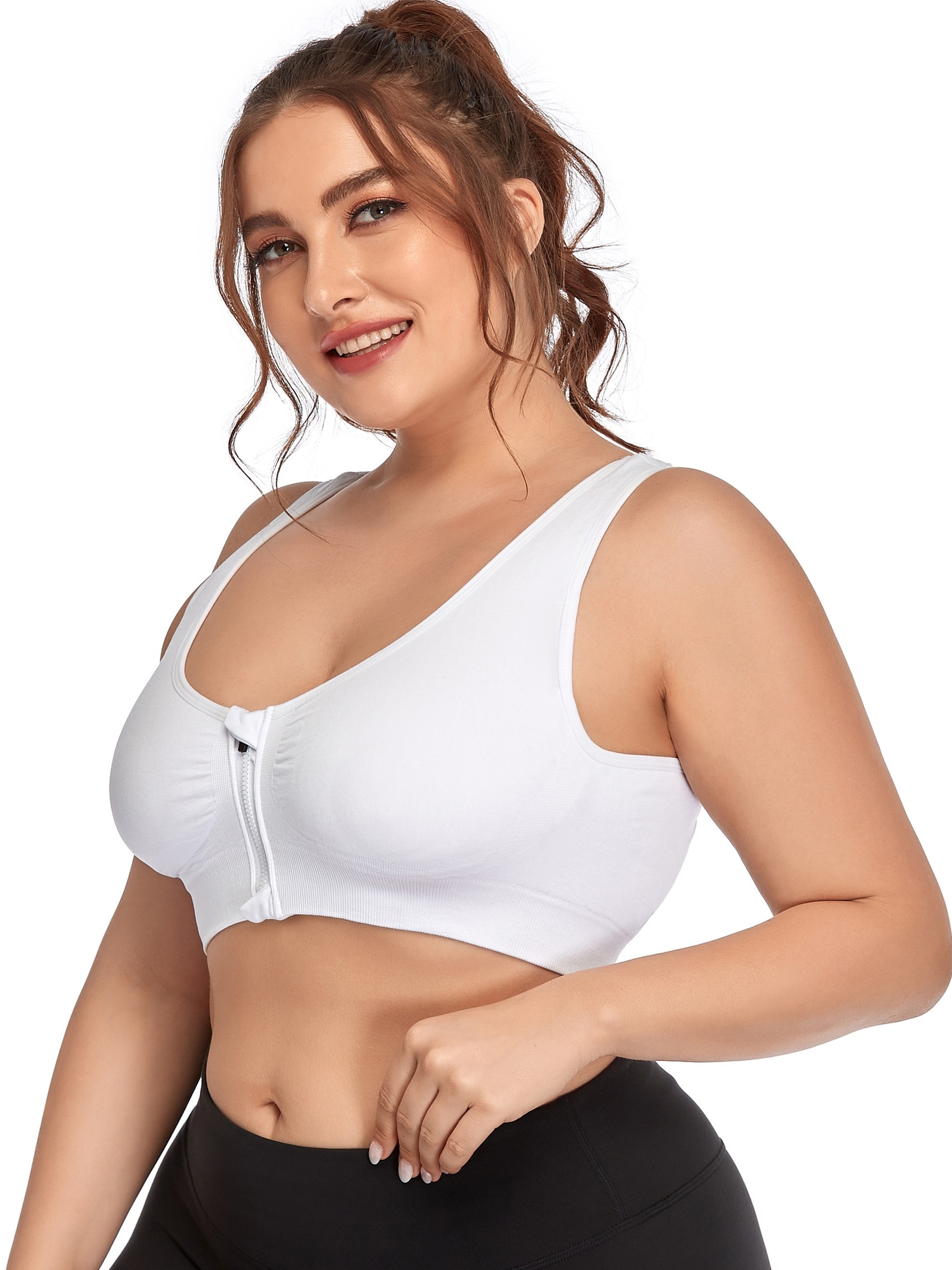 Sports Bra Non Removable Pads Women's Sexy and Comfortable Gathering Top  Embroidery Plus Size Sports Bra for (Beige, 32) at  Women's Clothing  store