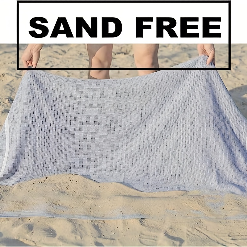  Toalla de playa Blue Line para viajes, toalla de piscina,  natación, baño, toalla de gran tamaño para mujeres, hombres y niños de  secado rápido absorbente ligero libre de arena : Hogar