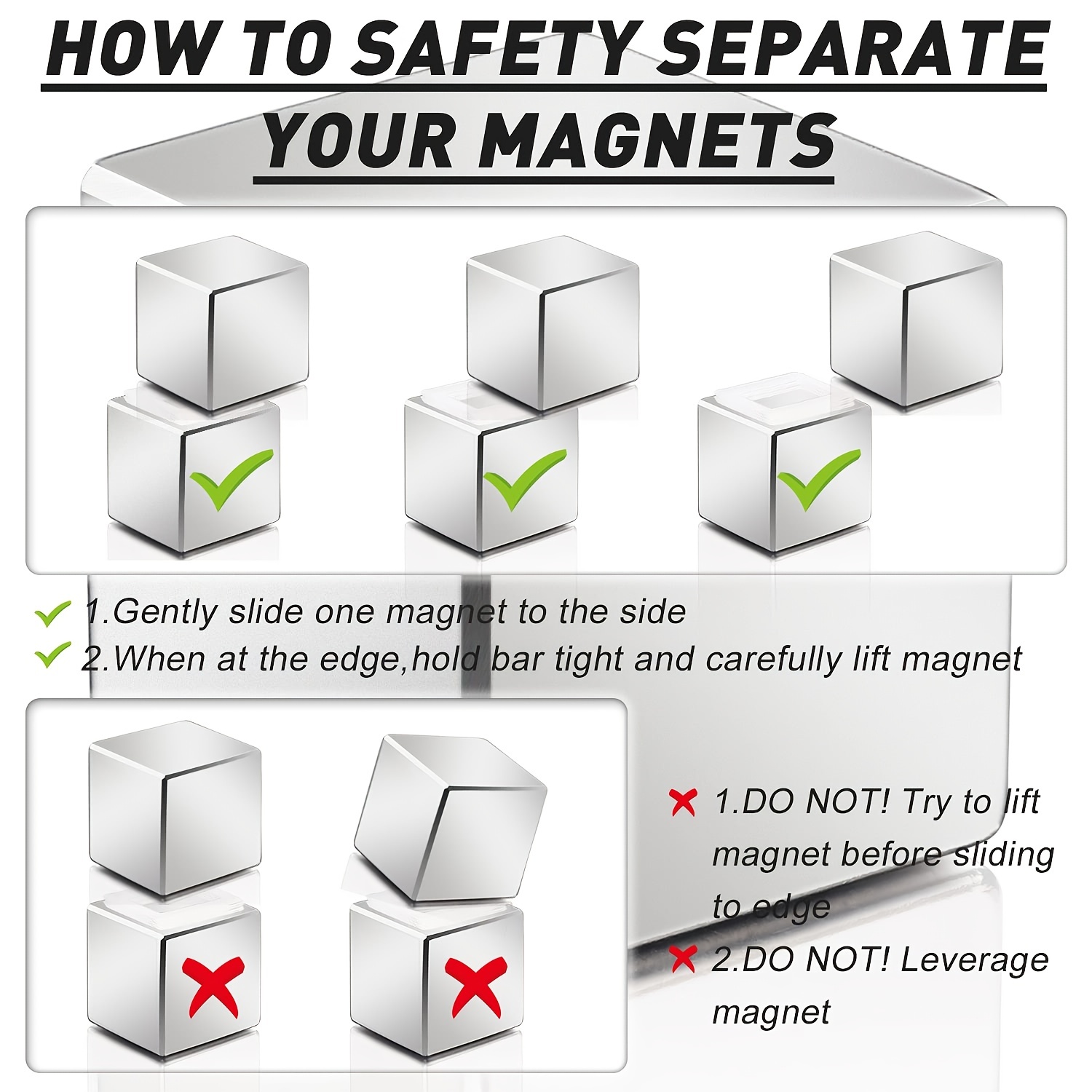 6 Piece Neodymium Super Magnets