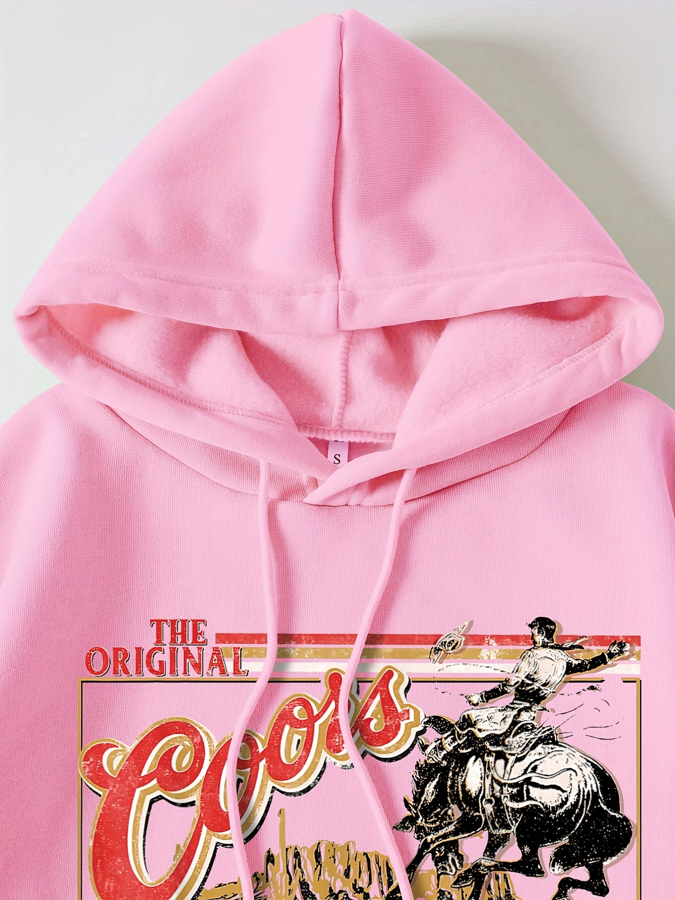 Coca Cola Sweatshirt Womans Extra Large Pink Outdoor Hoodie Pullover Ladies  