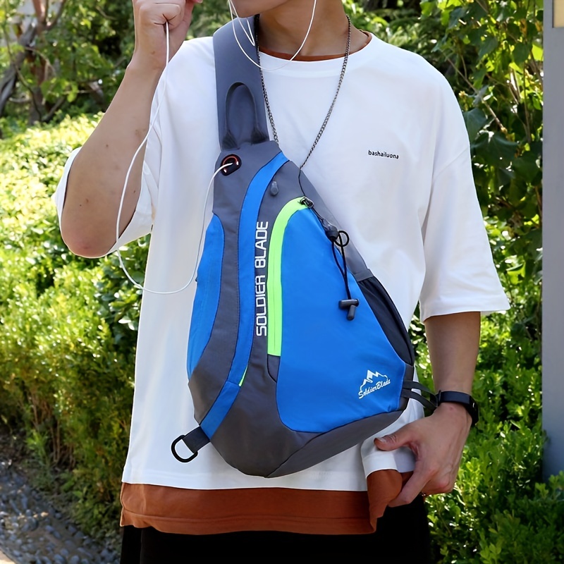 Outdoor Sports Sling Bag Casual Nylon Crossbody Bag Waterproof