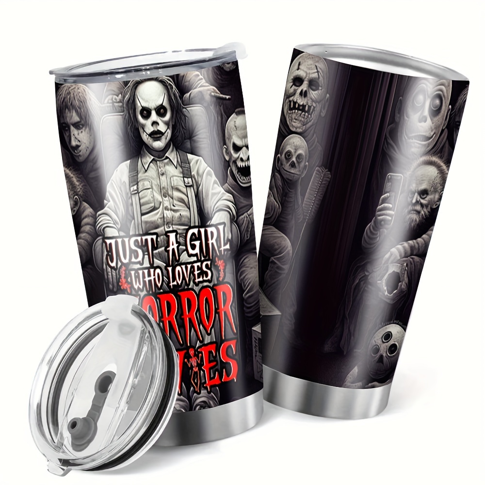 Halloween Tumbler Stainless Steel Thermal Water Bottle With - Temu