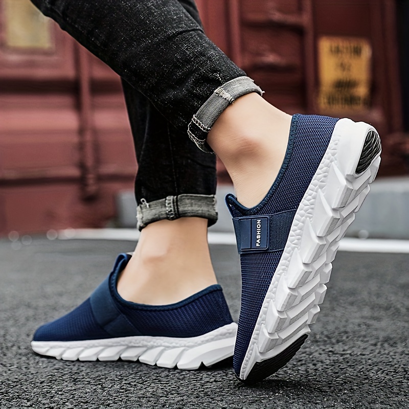 Men's Slip on Sneakers Lightweight Mesh Athletic Shoes