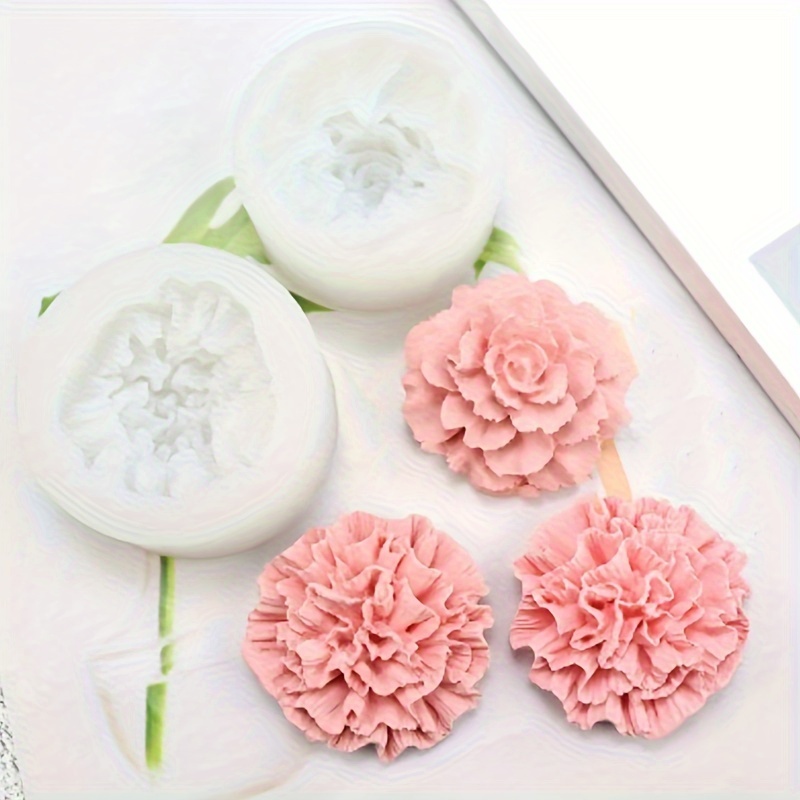 Peony Flower Candle Silicone Mold Used For Resin Epoxy Resin - Temu