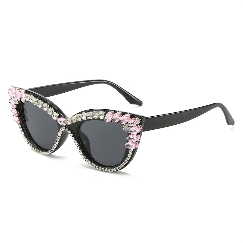 Gafas Sol Corazones Diamantes Imitación Mujeres Montura - Temu