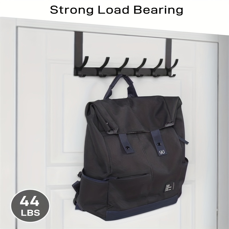 1Pc Home Office Journal Bag Door Back Hanging Storage Bag Home Supply  (Black)
