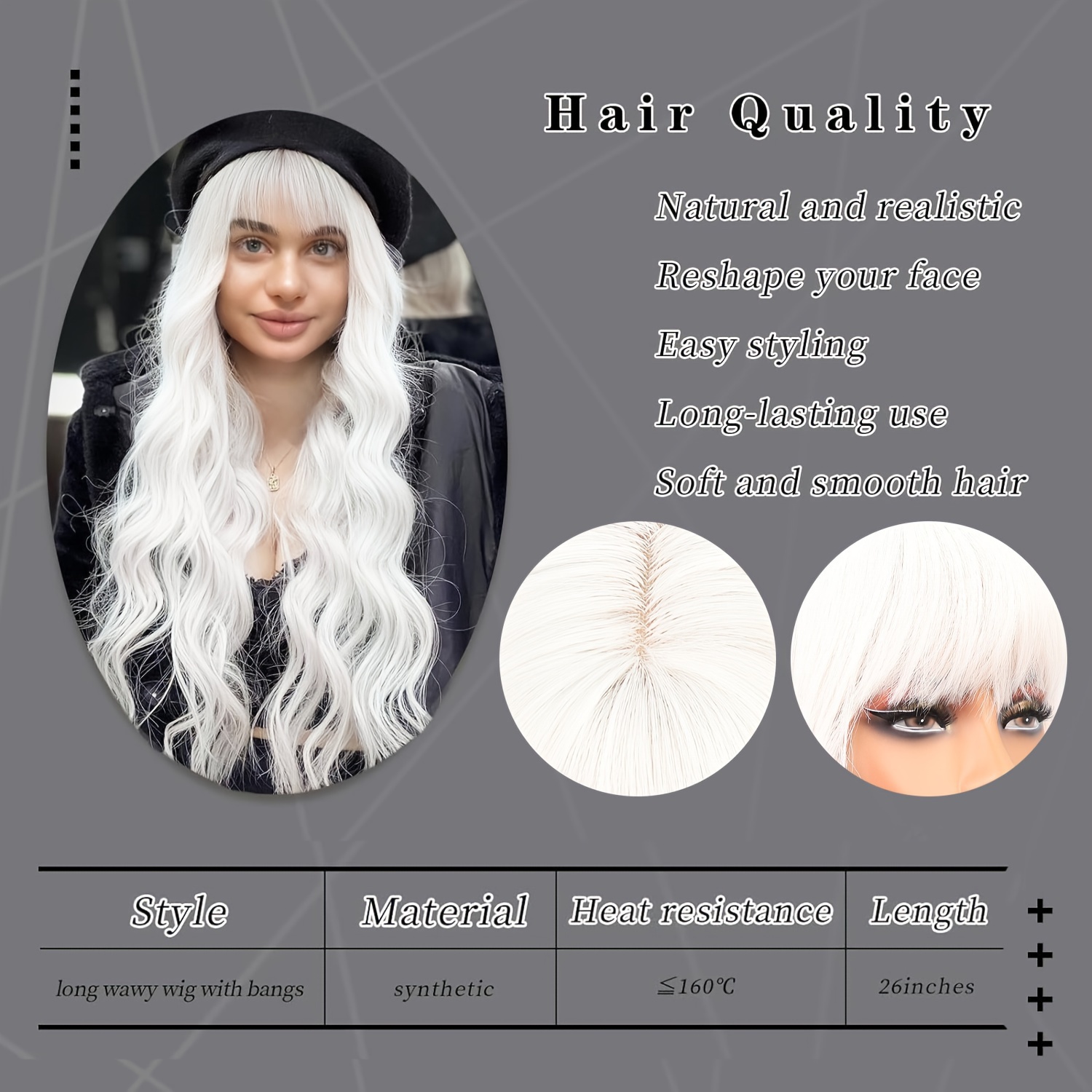 White 2024 wig dye