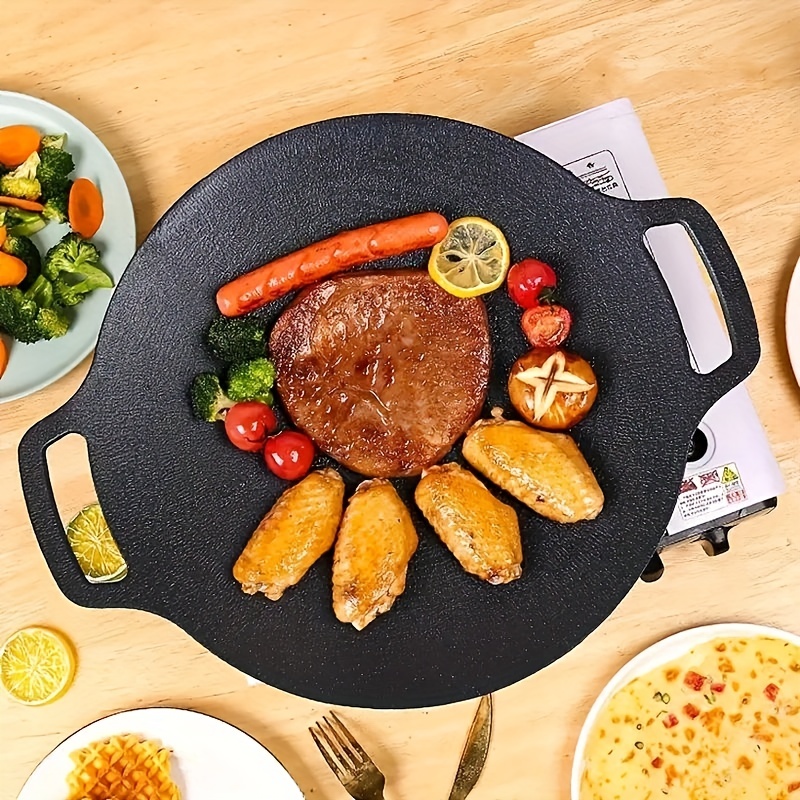 Grill Pan, Griddle For Making Tortillas, Quesadillas, Fajitas, Pancakes,  French Toast, Cast Iron Griddle Pan For Indoor And Outdoor Cooking, Durable  Kitchen Utensil And Kitchen Accessory - Temu United Arab Emirates