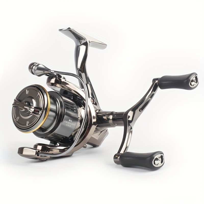 1pc 5.2:1 Speed Ratio Spinning Reel, Long Casting Metal Fishing Reel,  Fishing Tackle For Saltwater