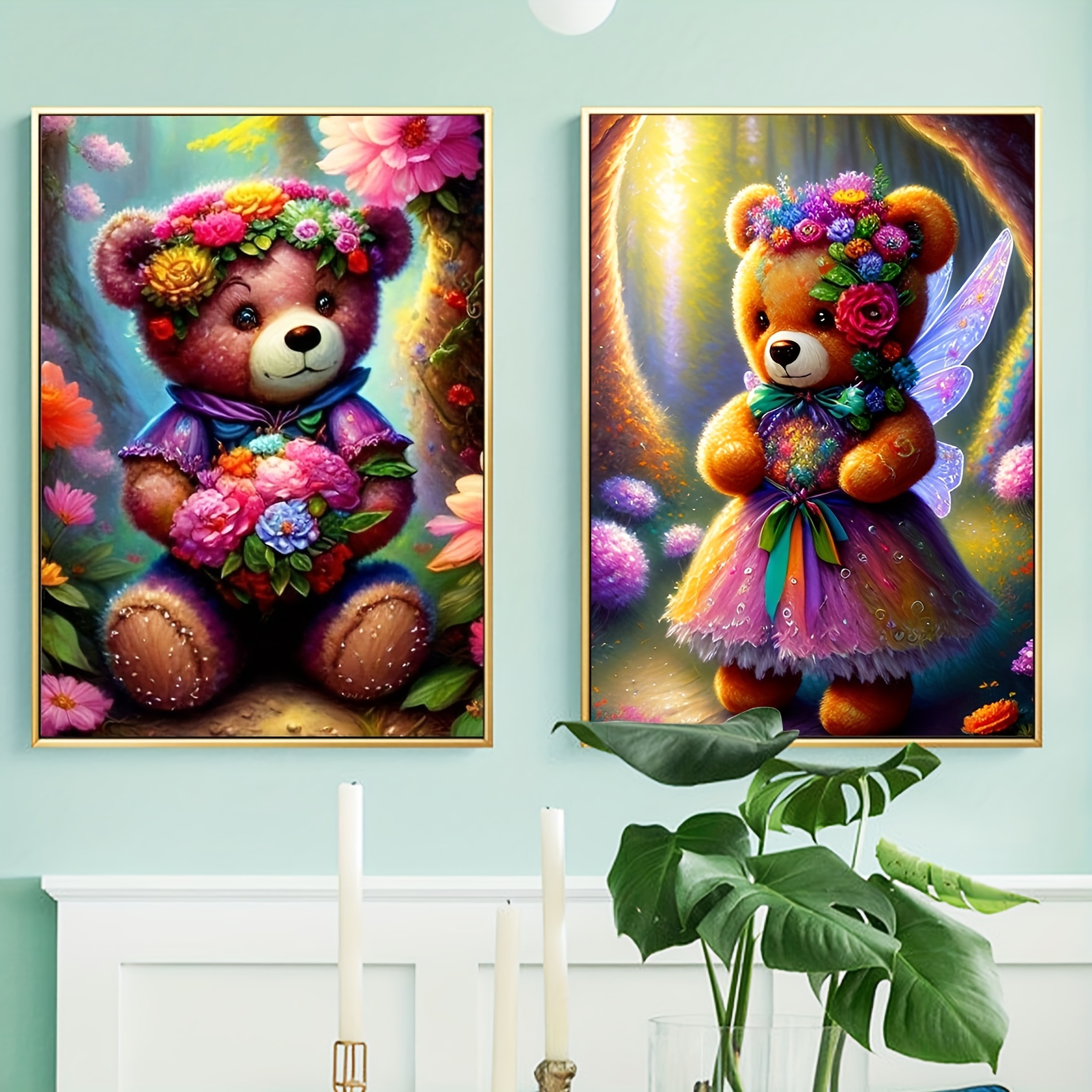 NAIMOER Valentines Diamond Painting Kits for Adults Kids, Full Drill Bear  Diamond Painting Kits Love Diamond Art Kits 5D Valentines Diamond Arts  Pictures Arts Craft for Home Decor (12x16 inch) : Buy