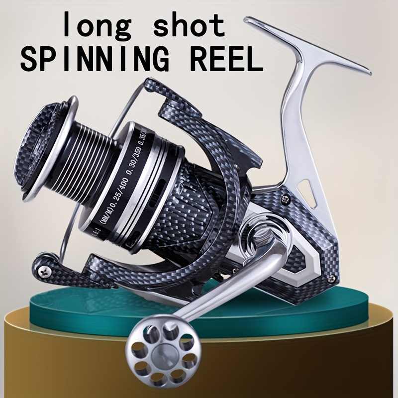 Ultralight Folding Fishing Reel With 1968.5inch Fishing Line, 5.2:1  Spinning 200 Type Metal Spool Spinning Wheel, Used For Sea Fishing Carp  Outdoor Fr