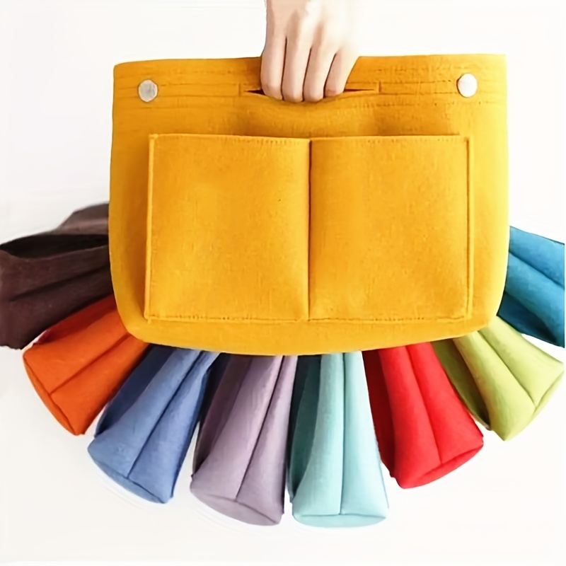 Handheld Insert Storage Bag Foldable Textured Liner Bag Lightweight Portable  Travel Insert Organizer Bag - Bags & Luggage - Temu