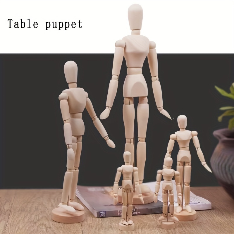 Drawing Mannequin Wooden Human Mannequin for Drawing and Painting 13cm  Artistic Mannequin with Base and Flexible Body 