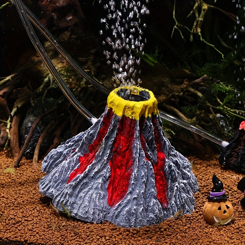 Volcano fish hotsell tank decoration