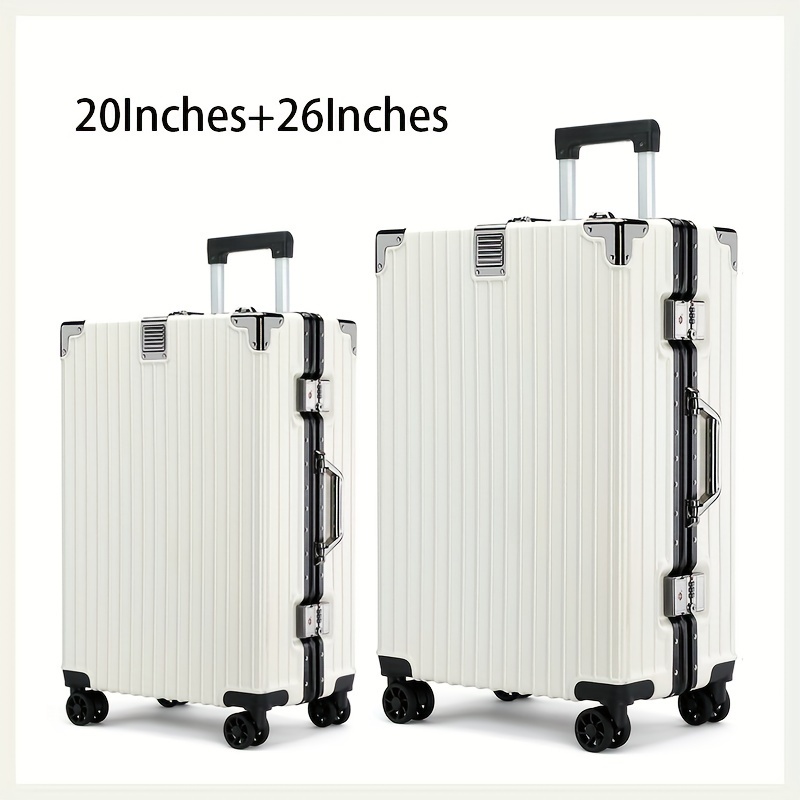 20in 26in 2pcs Juego Maletas Equipaje Pc+abs Carry On Hard - Temu Chile