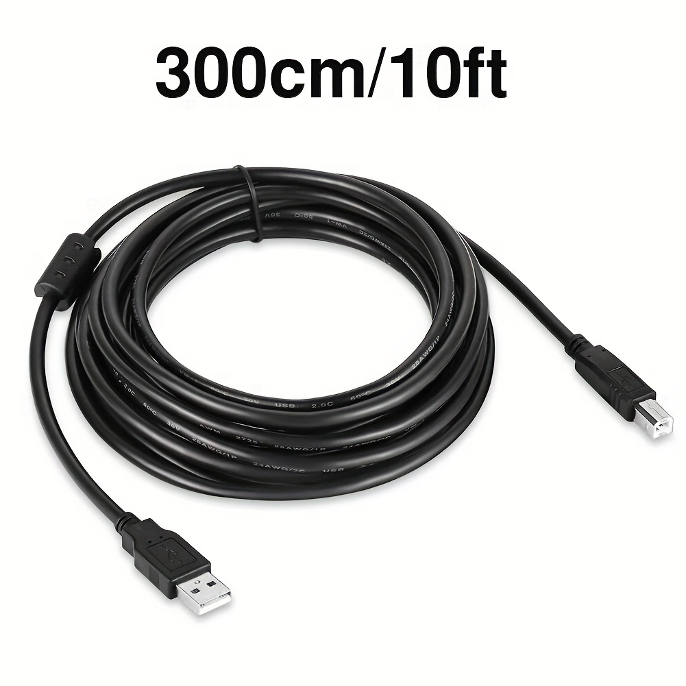 Câble d'imprimante USB pour Canon Pixma, Ancable 6 pieds USB 2.0 A
