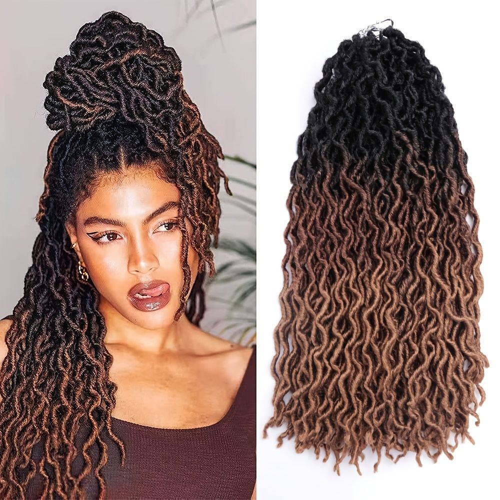 Synthetic Faux Locs Crochet Braids Hair Wave Gypsy Locs Ombre Soft Afro  Curly Dreadlocks Hair Extensions For Women - Beauty & Personal Care - Temu