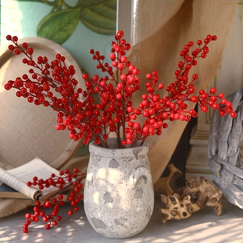 6 gabeln stechpalme frucht weihnachtsfrucht rote glckliche - Temu  Switzerland