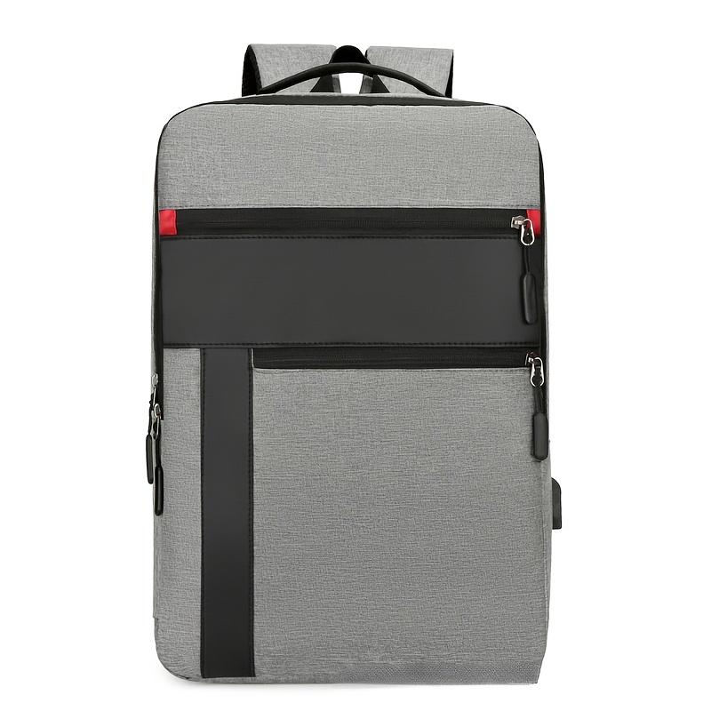 Casual Large Laptop Storage Backpack Colorblock Business Trip Daypack