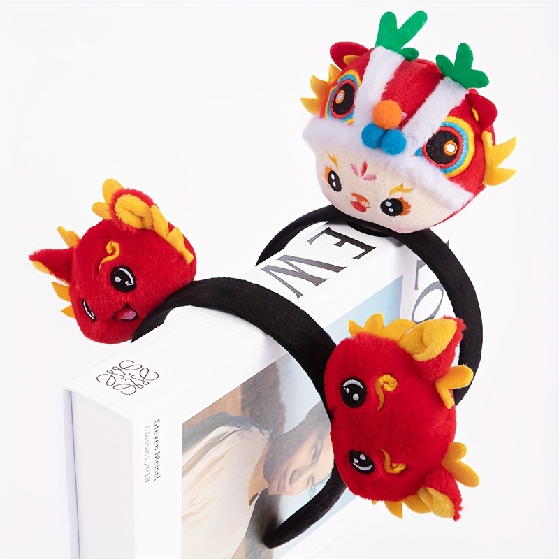 2024 Mascot Cute Red Dragon Stuffed Animal Doll Ornament - Temu