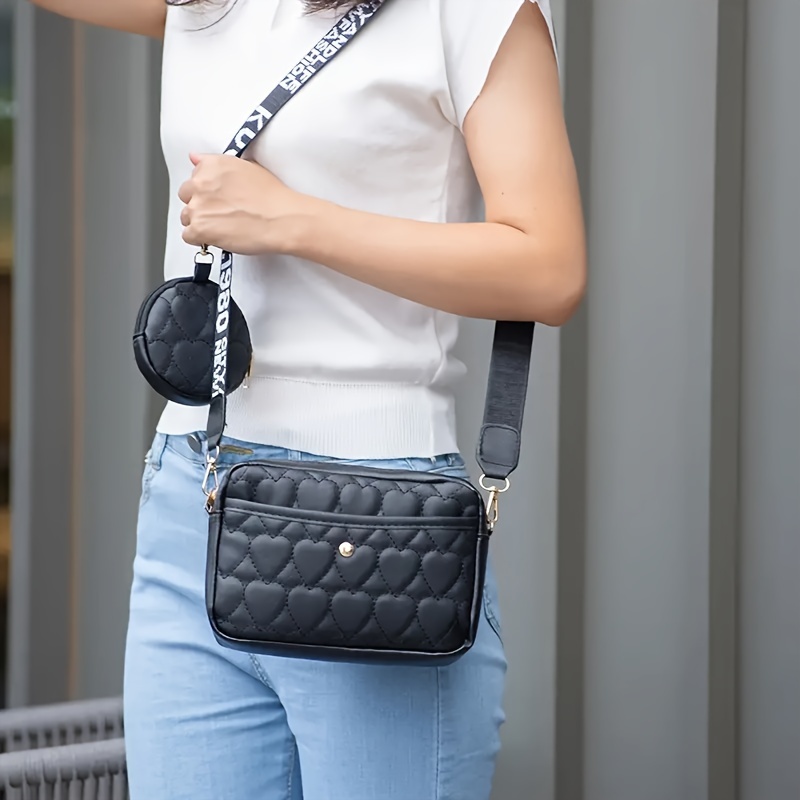 Girl's Argyle Shoulder Bag Pu Leather Crossbody Bag Chain - Temu