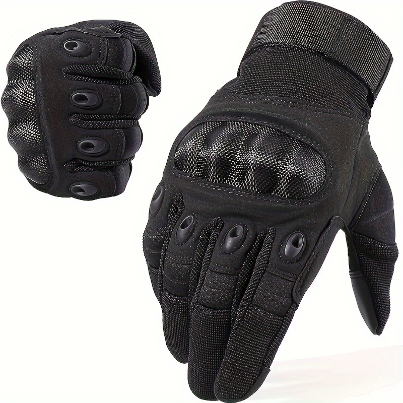 Ztexkee Guantes para hombre, guantes de trabajo para pantalla táctil,  antideslizantes, dedos completos, para exteriores, deportes, motocicleta