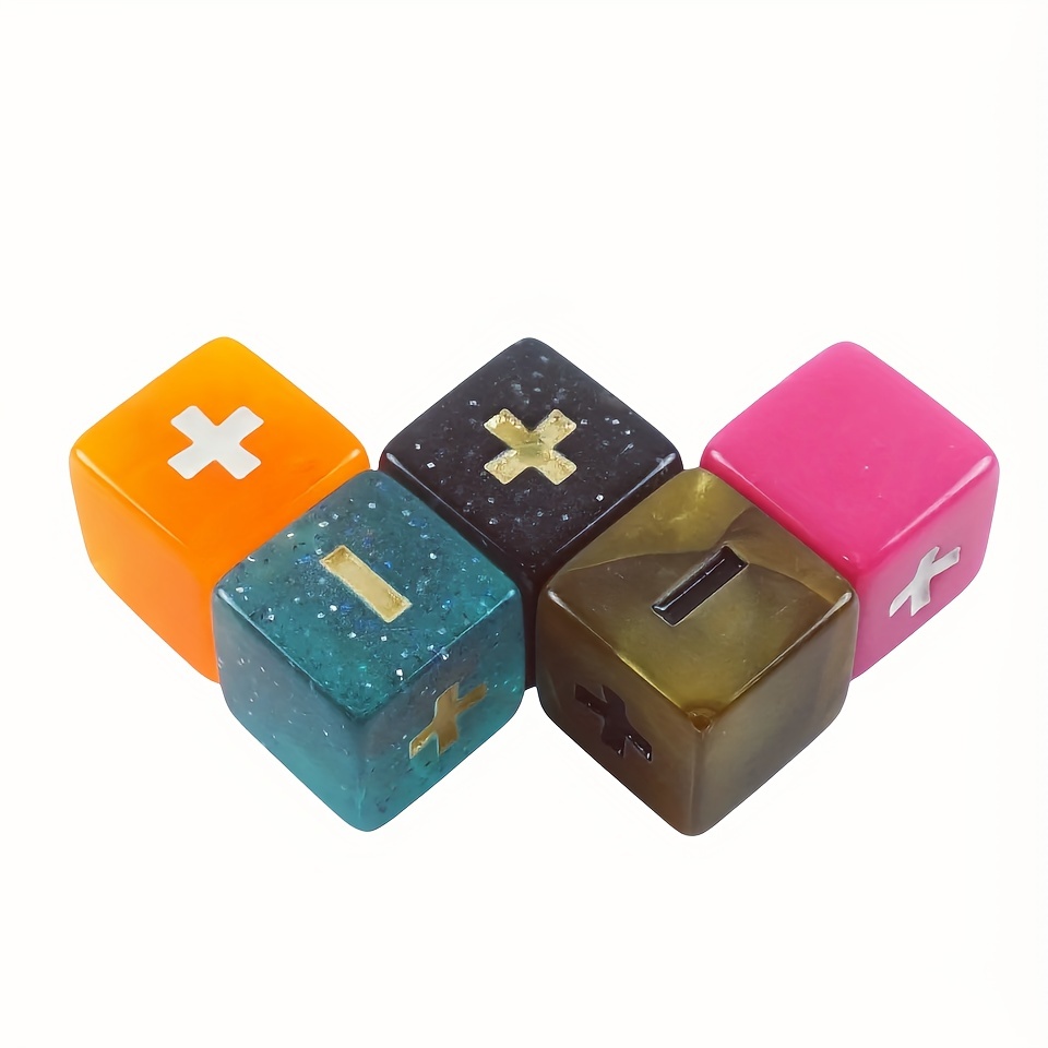 Mathematical Symbol Dice Plus Sign Minus Sign Mixed Color - Temu South ...