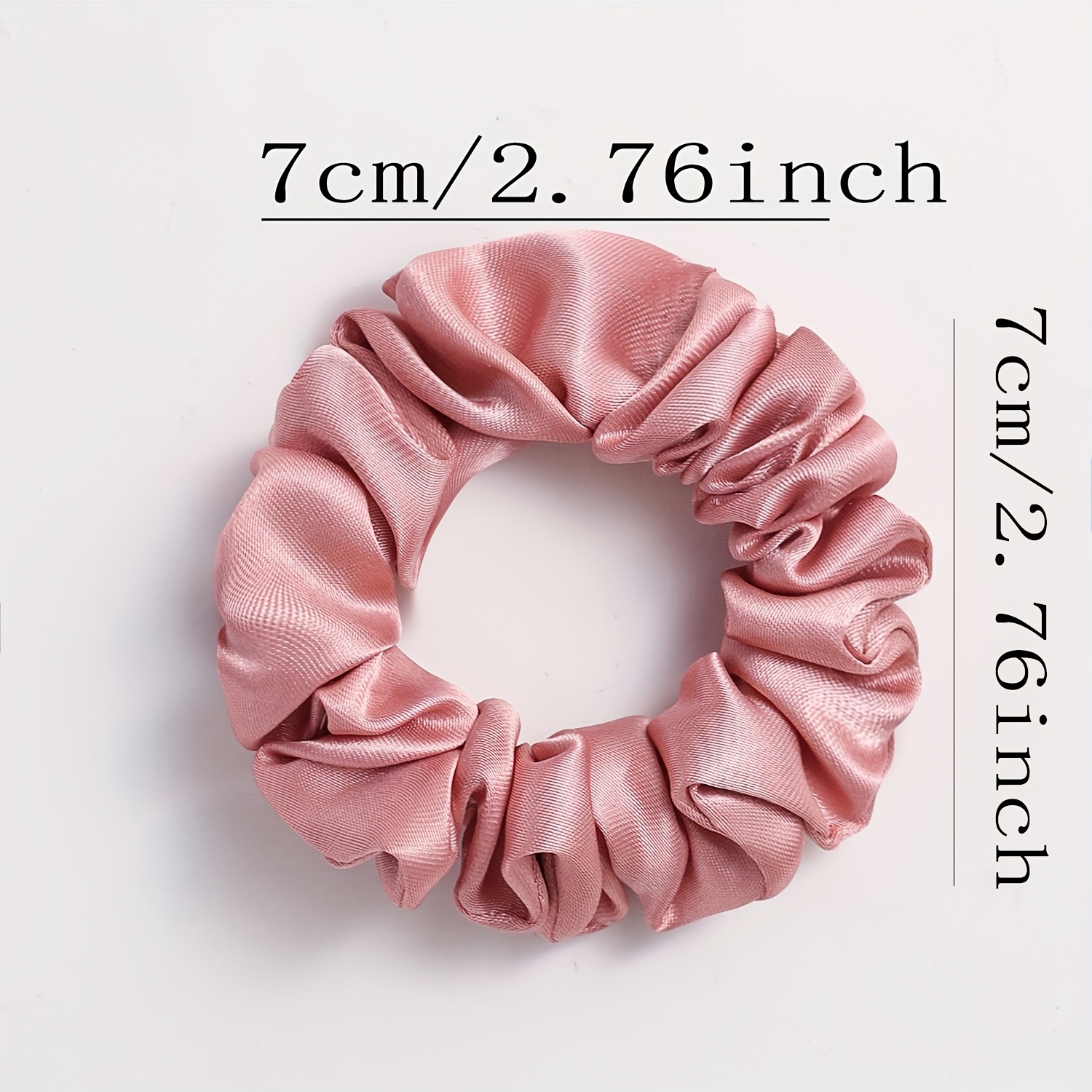 6 Pcs Solid Color Satin Scrunchies Set - Soft And Comfortable Hair Ties For Ponytail And Hair Accessories