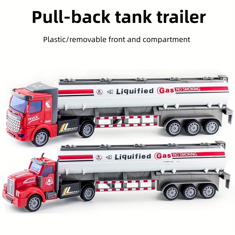 A Model Of A Heavy Duty Dump Truck Semi Trailer Container Truck Tanker ...